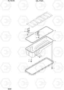 9430 OIL PAN HL740-9A, Hyundai