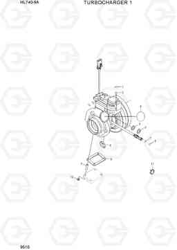 9510 TURBOCHARGER 1 HL740-9A, Hyundai