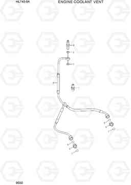 9550 ENGINE COOLANT VENT HL740-9A, Hyundai