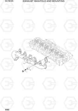 9580 EXHAUST MANIFOLD AND MOUNTING HL740-9A, Hyundai