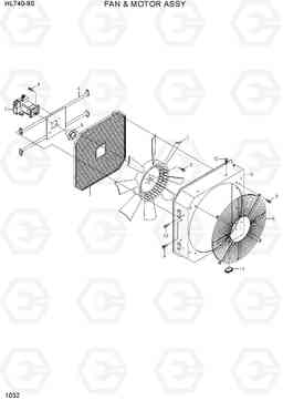 1032 FAN & MOTOR ASSY HL740-9B(BRAZIL), Hyundai