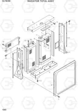 1040 RADIATOR TOTAL ASSY HL740-9B(BRAZIL), Hyundai