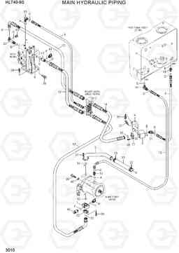 3010 MAIN HYDRAULIC PIPING HL740-9B(BRAZIL), Hyundai