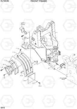 5010 FRONT FRAME HL740-9B(BRAZIL), Hyundai