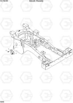 5020 REAR FRAME HL740-9B(BRAZIL), Hyundai