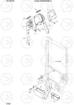 5130 CAB INTERIOR 2 HL740-9B(BRAZIL), Hyundai
