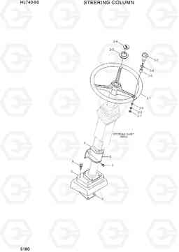 5190 STEERING COLUMN HL740-9B(BRAZIL), Hyundai