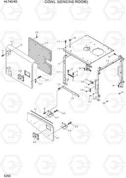 5250 COWL 3(ENGINE ROOM) HL740-9B(BRAZIL), Hyundai