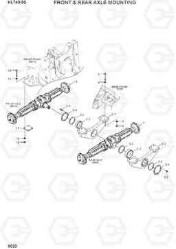 6020 FRONT & REAR AXLE MOUNTING HL740-9B(BRAZIL), Hyundai