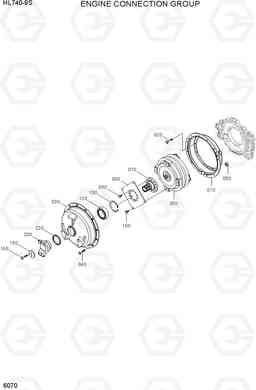 6070 ENGINE CONNECTION GROUP HL740-9B(BRAZIL), Hyundai