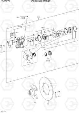 6171 PARKING BRAKE HL740-9B(BRAZIL), Hyundai