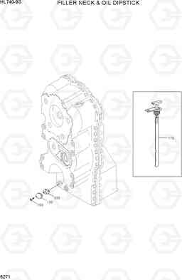 6271 FILLER NECK & OIL DIPSTICK HL740-9B(BRAZIL), Hyundai