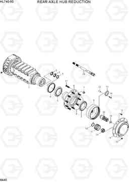 6440 REAR AXLE HUB REDUCTION HL740-9B(BRAZIL), Hyundai