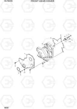 9030 FRONT GEAR COVER HL740-9B(BRAZIL), Hyundai