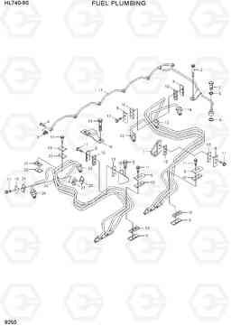 9250 FUEL PLUMBING HL740-9B(BRAZIL), Hyundai