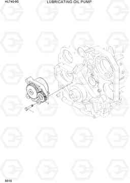 9310 LUBRICATING OIL PUMP HL740-9B(BRAZIL), Hyundai