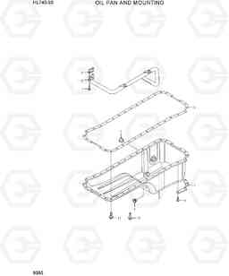 9350 OIL PAN AND MOUNTING HL740-9B(BRAZIL), Hyundai