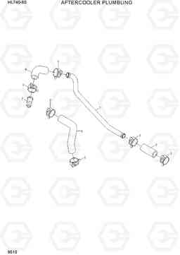 9510 AFTERCOOLER PLUMBING HL740-9B(BRAZIL), Hyundai