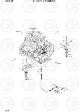 1010 ENGINE MOUNTING HL740-9S, Hyundai