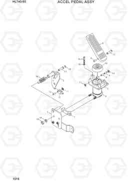 1016 ACCEL PEDAL ASSY HL740-9S, Hyundai