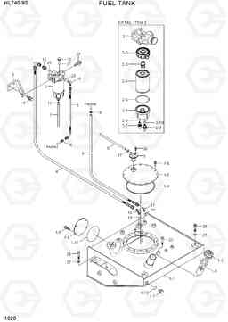 1020 FUEL TANK HL740-9S, Hyundai