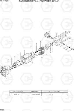 1033 FAN MOTOR(FAN, FORWARD ONLY) HL740-9S, Hyundai