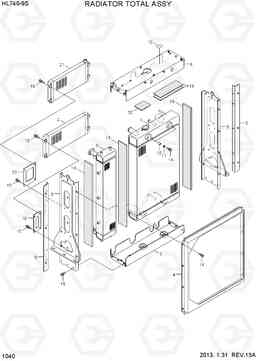 1040 RADIATOR TOTAL ASSY HL740-9S, Hyundai