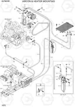 1070 AIRCON & HEATER MOUNTING HL740-9S, Hyundai