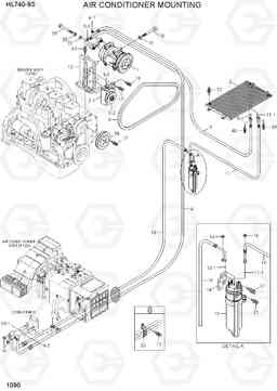 1090 AIR CONDITIONER MOUNTING HL740-9S, Hyundai