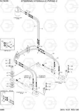 3060 STEERING HYDRAULIC PIPING 2 HL740-9S, Hyundai