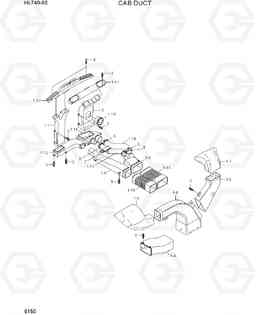 5150 CAB DUCT HL740-9S, Hyundai