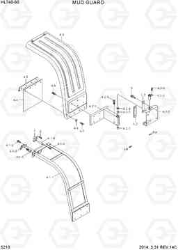 5210 MUD GUARD HL740-9S, Hyundai