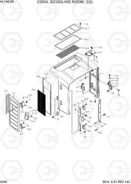 5240 COWL 2(COOLING ROOM, 2/2) HL740-9S, Hyundai