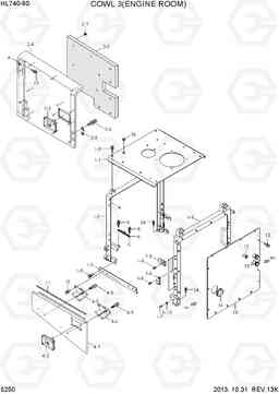 5250 COWL 3(ENGINE ROOM) HL740-9S, Hyundai