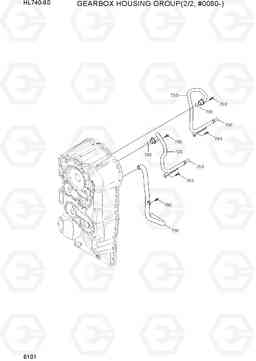 6101 GEARBOX HOUSING GROUP(2/2, #0080-) HL740-9S, Hyundai