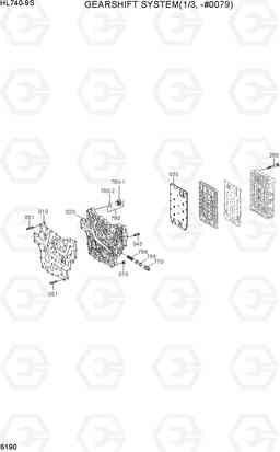 6190 GEARSHIFT SYSTEM(1/3, -#0079) HL740-9S, Hyundai