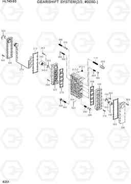 6201 GEARSHIFT SYSTEM(2/3, #0080-) HL740-9S, Hyundai