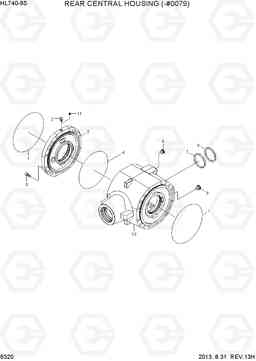 6320 REAR CENTRAL HOUSING(-#0079) HL740-9S, Hyundai