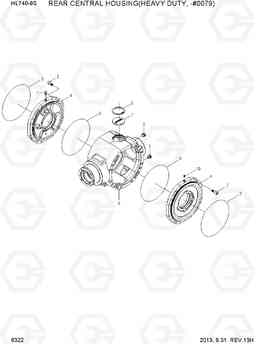6322 REAR CENTRAL HOUSING(HEAVY DUTY, -#0079) HL740-9S, Hyundai