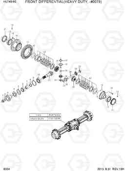 6334 REAR DIFFERENTIAL(HEAVY DUTY, -#0079) HL740-9S, Hyundai