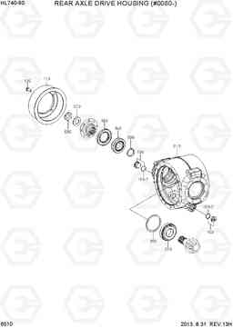 6510 REAR AXLE DRIVE HOUSING(#0080-) HL740-9S, Hyundai