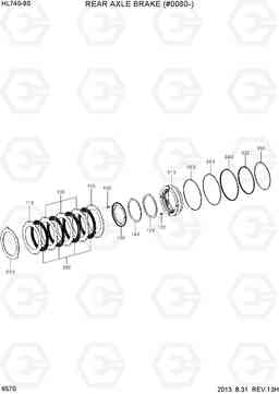 6570 REAR AXLE BRAKE(#0080-) HL740-9S, Hyundai