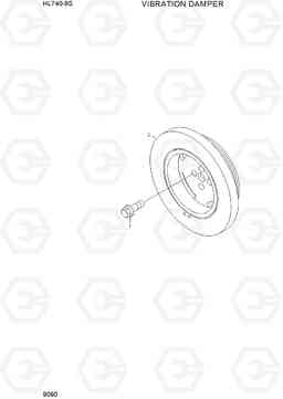9090 VIBRATION DAMPER HL740-9S, Hyundai