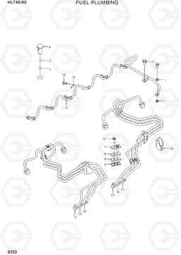 9250 FUEL PLUMBING HL740-9S, Hyundai