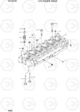 9400 CYLINDER HEAD HL740-9S, Hyundai