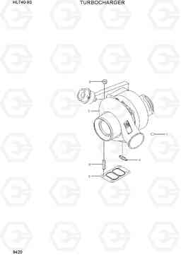 9420 TURBOCHARGER HL740-9S, Hyundai