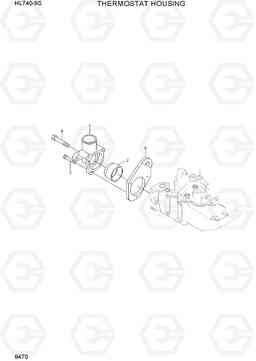 9470 THERMOSTAT HOUSING HL740-9S, Hyundai