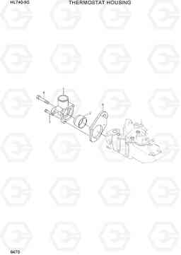 9470 THERMOSTAT HOUSING HL740-9S, Hyundai