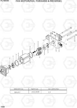 1034 FAN MOTOR(FAN, FORWARD & REVERSE) HL740-9S(BRAZIL), Hyundai