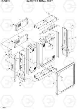 1040 RADIATOR TOTAL ASSY HL740-9S(BRAZIL), Hyundai